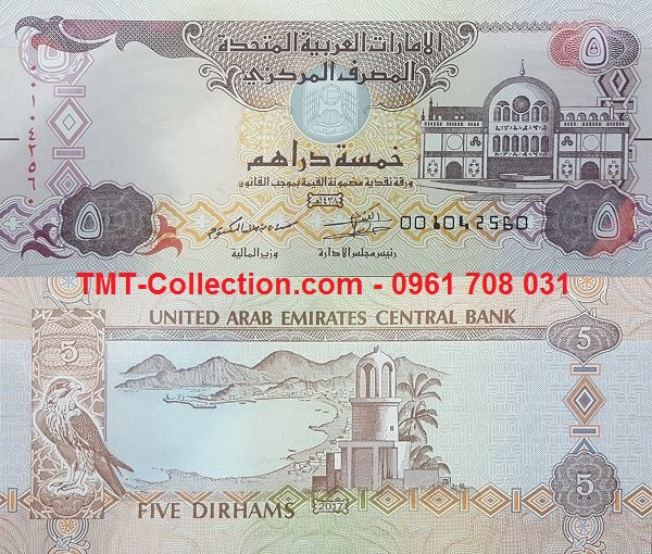 UAE 5 Dirhams 2017 UNC (tờ)