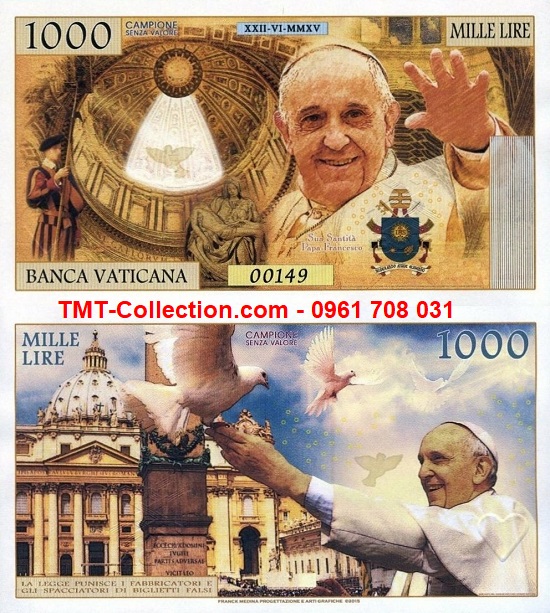 Vatican 1000 Mille 2015 UNC