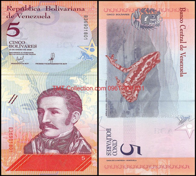 Venezuela 10 Diez Bolivares 2018 UNC