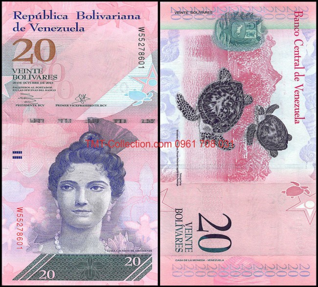 Venezuela 20 Bolivares 2009 UNC