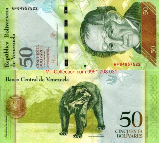 Venezuela 50 Bolivares 2015 UNC