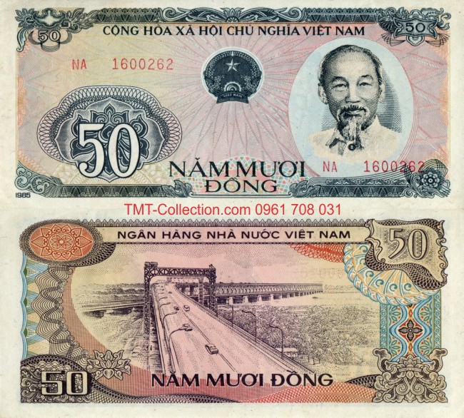 Tiền Việt Nam 50 đồng 1985 Cao Tốc