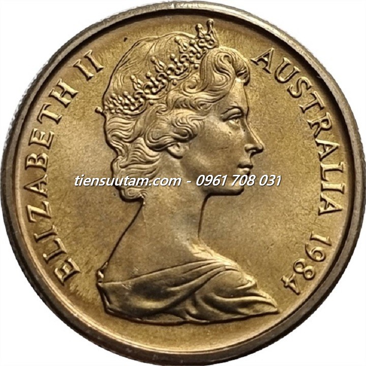 Mặt Sau Xu Australia - Úc 1 Dollars 1984