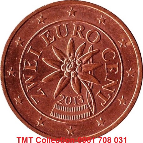 Xu Austria-Áo 2 Euro Cent 2002-2020