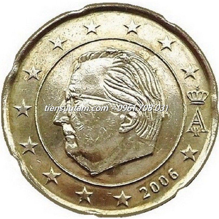 Mặt Sau Xu Belgium - Bỉ 20 Euro Cent 1999-2006