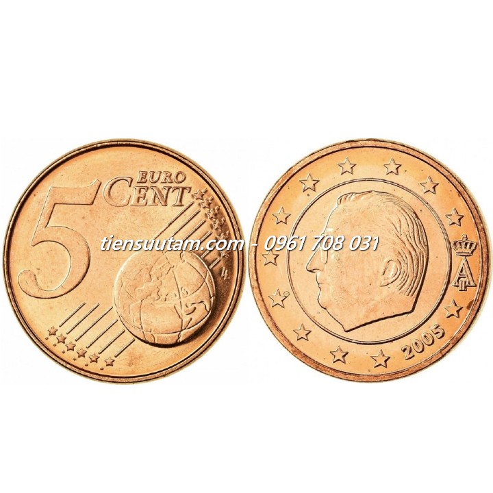 Xu Belgium - Bỉ 5 Euro Cent 1999-2007