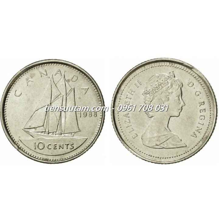 Xu Canada 10 Cent 1969 - 1989