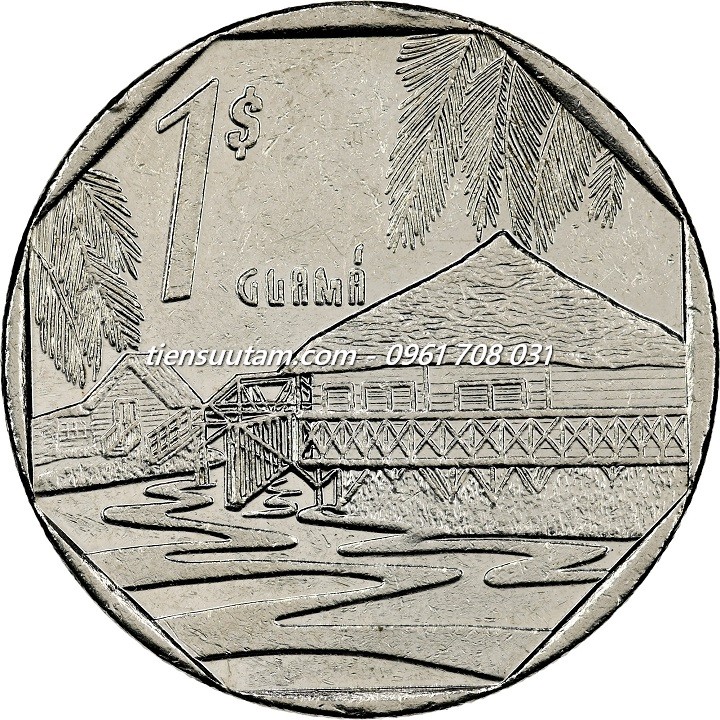 Mặt Trước Xu Cuba 1 Peso 1994-2018