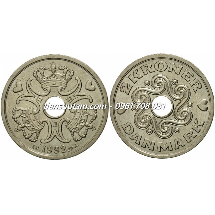 Xu Denmark - Đan Mạch 2 Kroner 1992-2023
