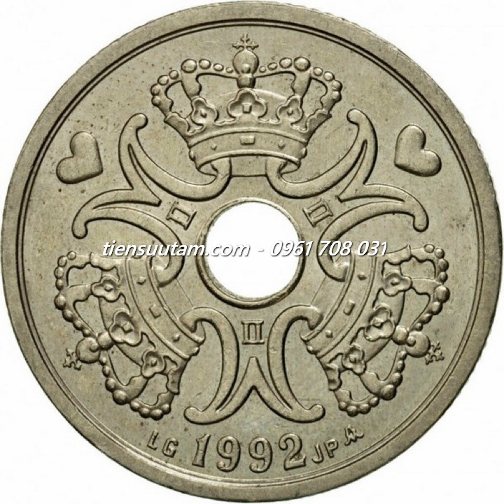 Mặt Trước Xu Denmark - Đan Mạch 2 Kroner 1992-2023