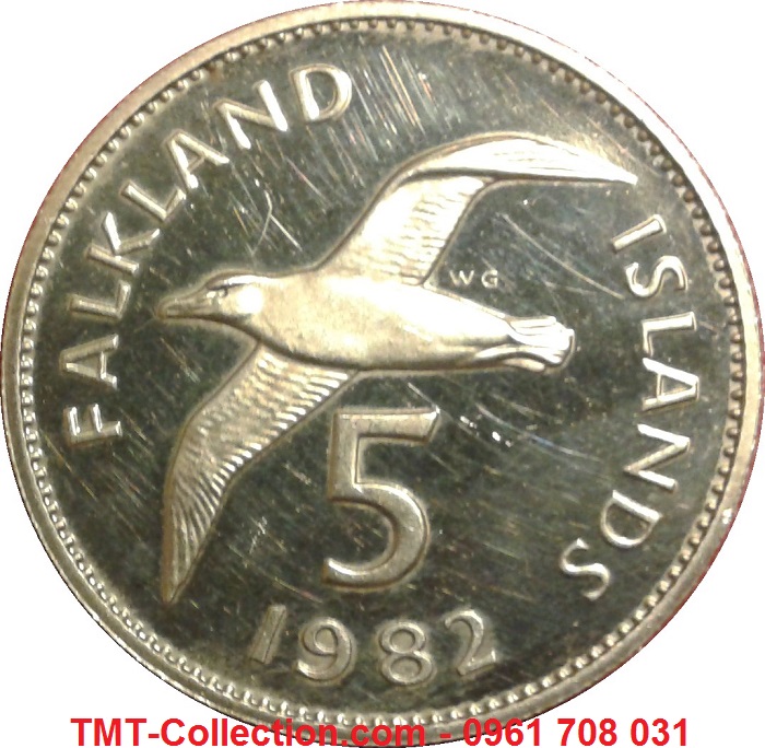 Xu Falkland 5 Pounds 1992