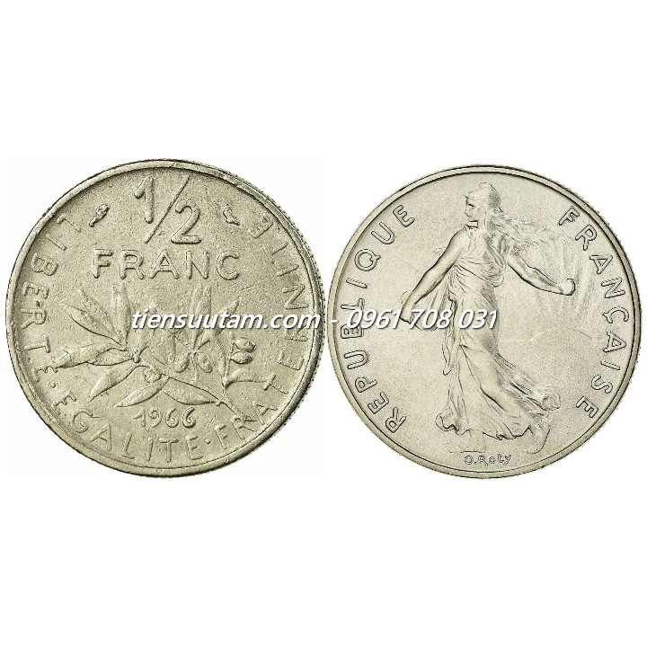 Xu France - Pháp 1/2 franc 1964-2001