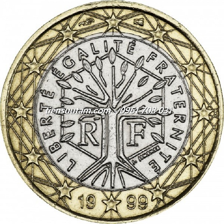 Mặt Sau Xu France - Pháp 1 Euro Cent 1999-2006