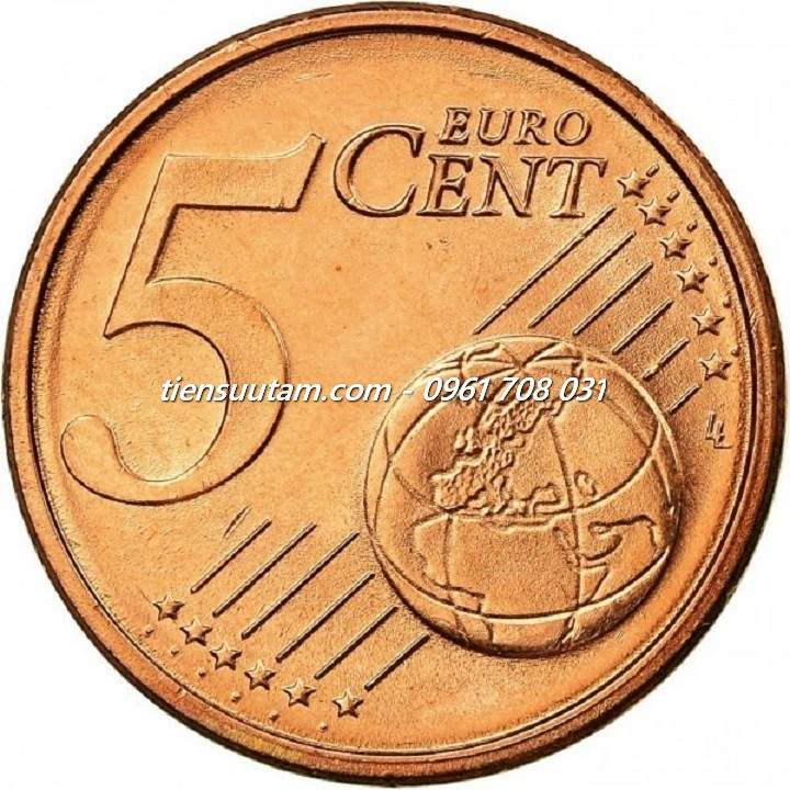 Mặt Trước Xu Germany - Đức 5 cent Euro 2002-2024