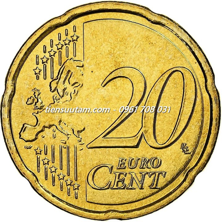 Mặt Trước Xu Hy Lạp-Greece 20 cent 2007-2023