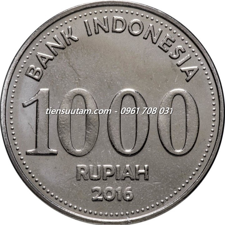 Mặt Trước Xu Indonesia 1000 Rupiah 2016