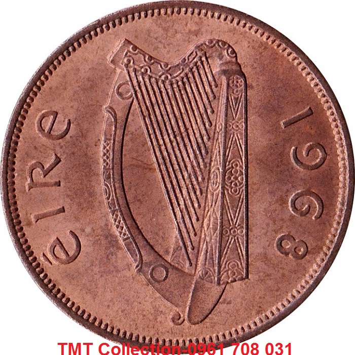 Xu Ireland 1 Penny 1940-1968 Con Gà