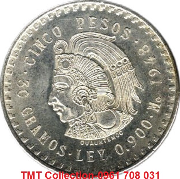 Xu Mexico 5 Pesos 1947-1948