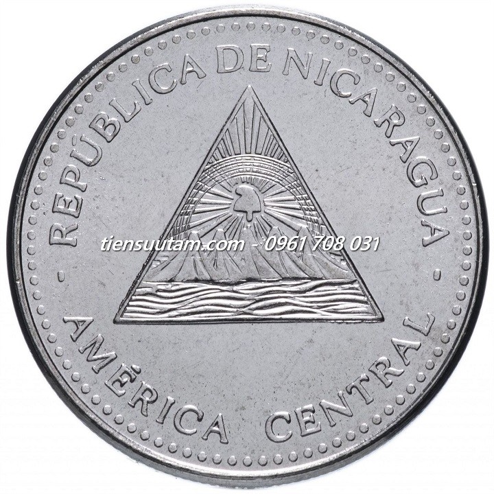 Mặt Sau Xu Nicaragua 1 Cordoba 2002-2014