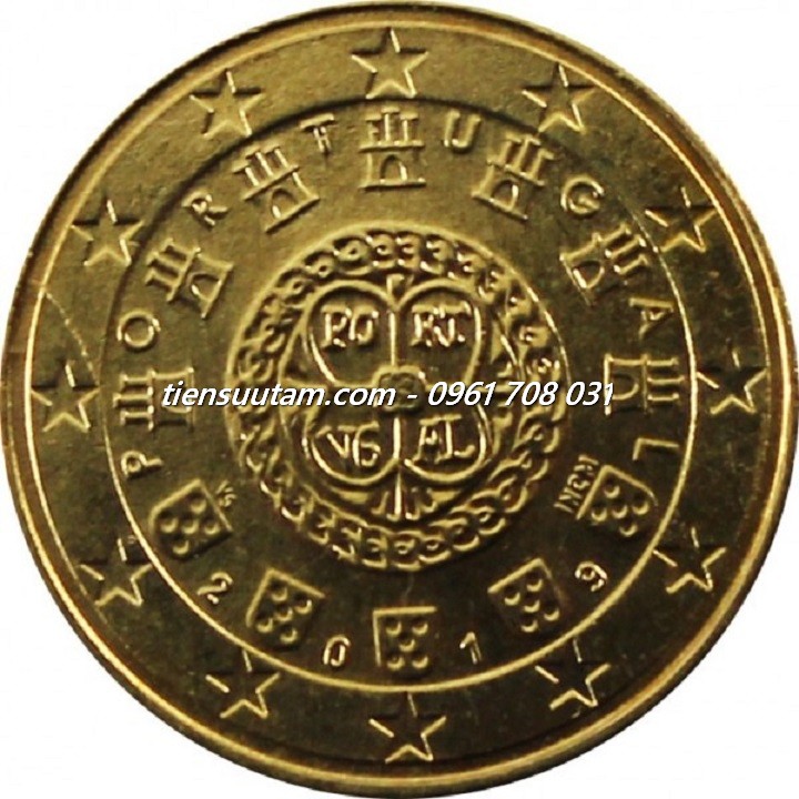 Mặt Sau Xu Portugal - Bồ Đào Nha 10 Euro Cent 2008-2024