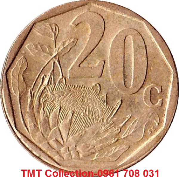 Xu South Africa-Nam Phi 20 Cent 1996-2000