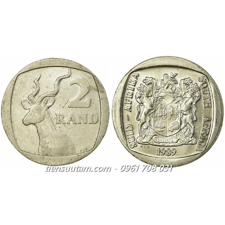 Xu South Africa - Nam Phi 2 Rand 1989-1995