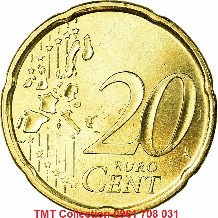 Xu Spain-Tây Ban Nha 20 Euro Cent 1999-2006