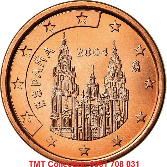 Xu Spain-Tây Ban Nha 5 Euro Cent 1999-2009