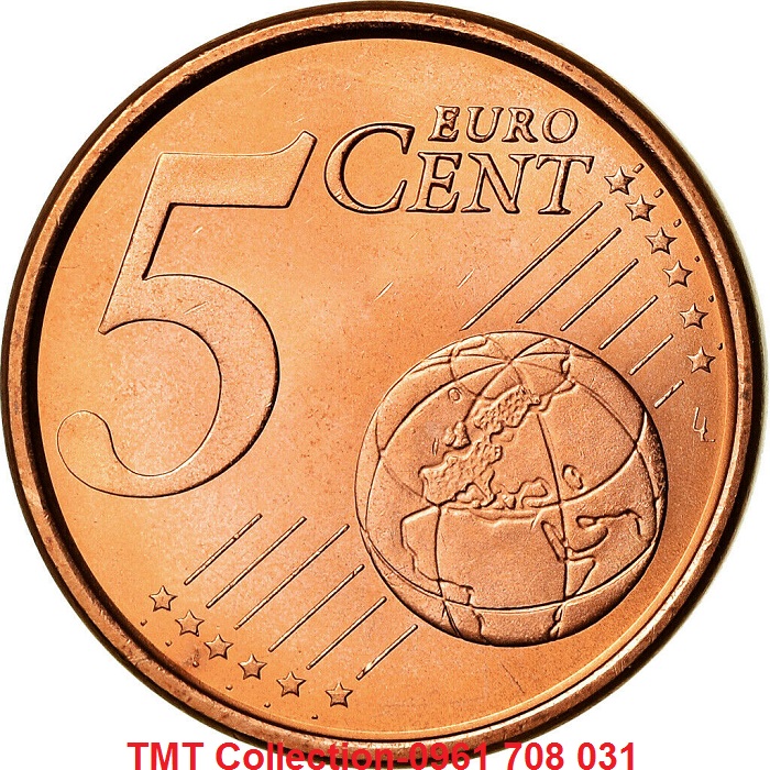 Xu Spain-Tây Ban Nha 5 Euro Cent 1999-2009