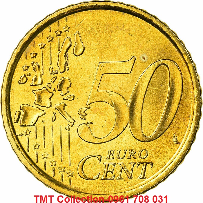 Xu Spain-Tây Ban Nha 50 Euro Cent 1999-2006