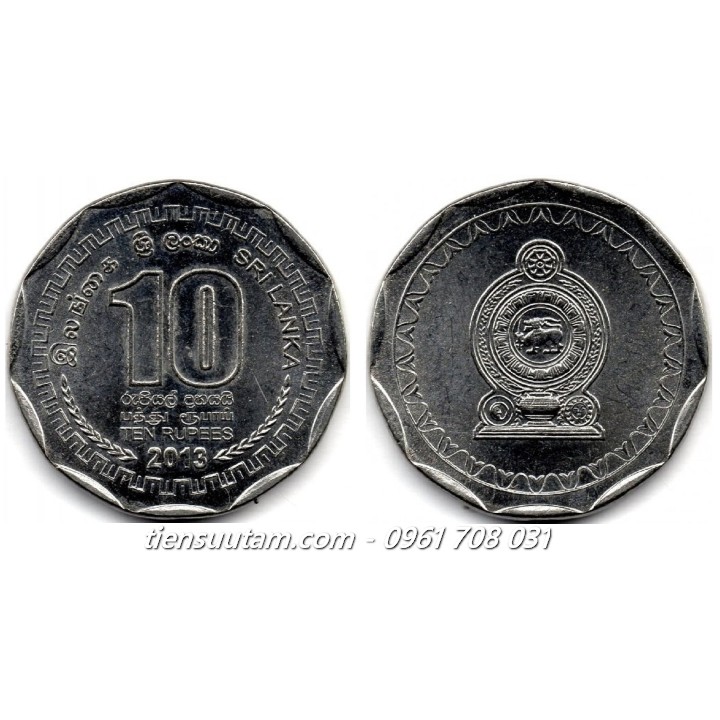 Xu Srilanka 10 Rupee 2013 - 2016