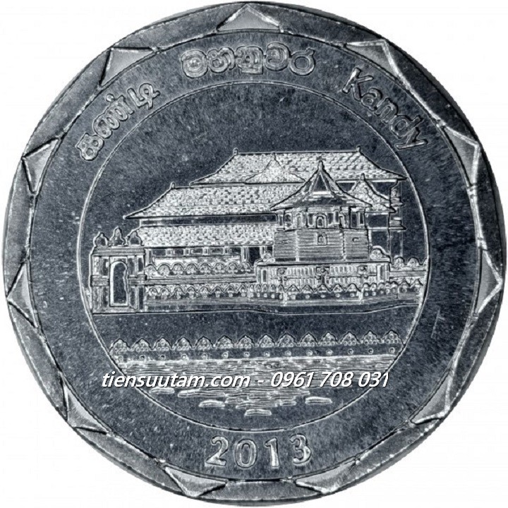 Xu Srilanka 10 Rupee 2013 Kandy
