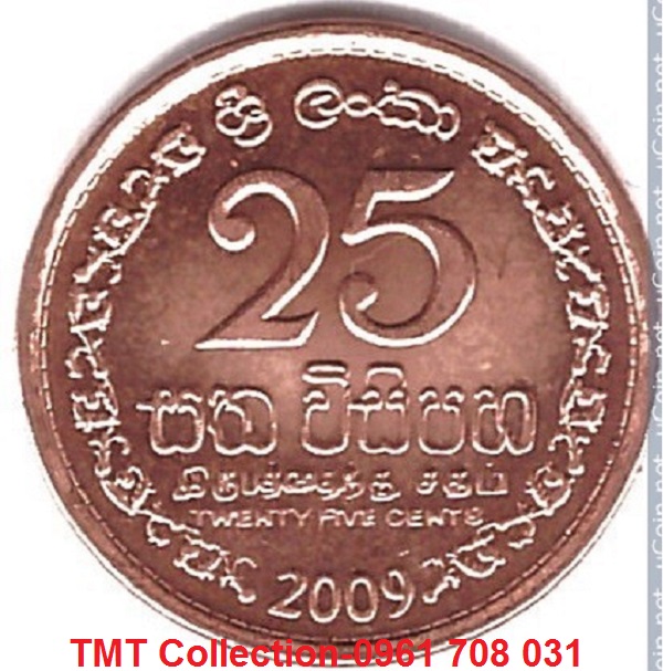 Xu Srilanka 25 Cent 2009