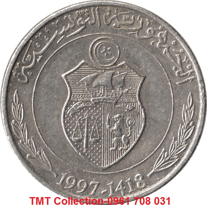 Xu Tunisia 1/2 Dinar 1996-2013