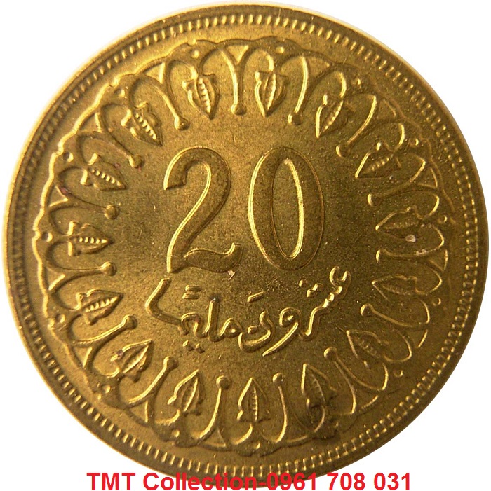 Xu Tunisia 20 Millimes 1960-2005