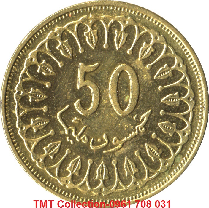 Xu Tunisia 50 Millimes 1960-2009