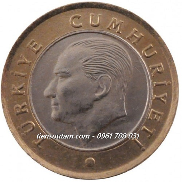 Xu Turkey - Thổ Nhỉ Kỳ 1 Lira 2009-2022