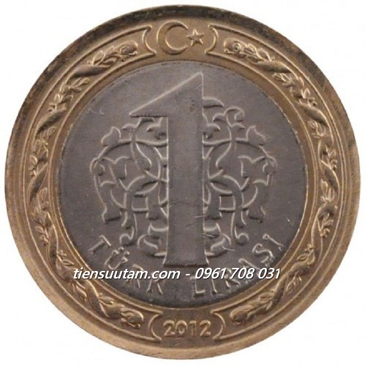 Xu Turkey - Thổ Nhỉ Kỳ 1 Lira 2009-2022