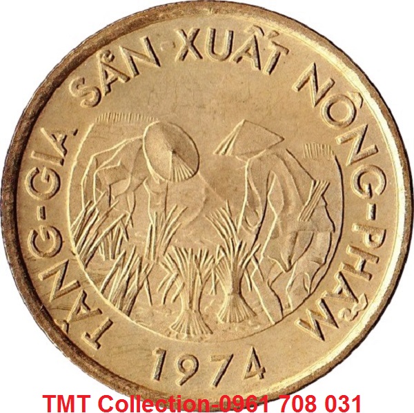 Xu Việt Nam Cộng Hòa 10 Đồng 1974