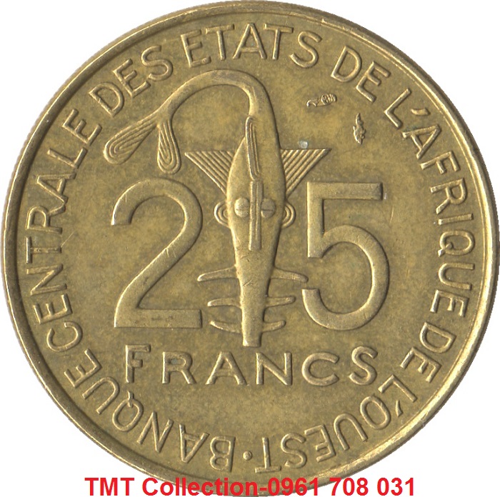 Xu West African States - Tây Phi 25 Francs 1980-2019