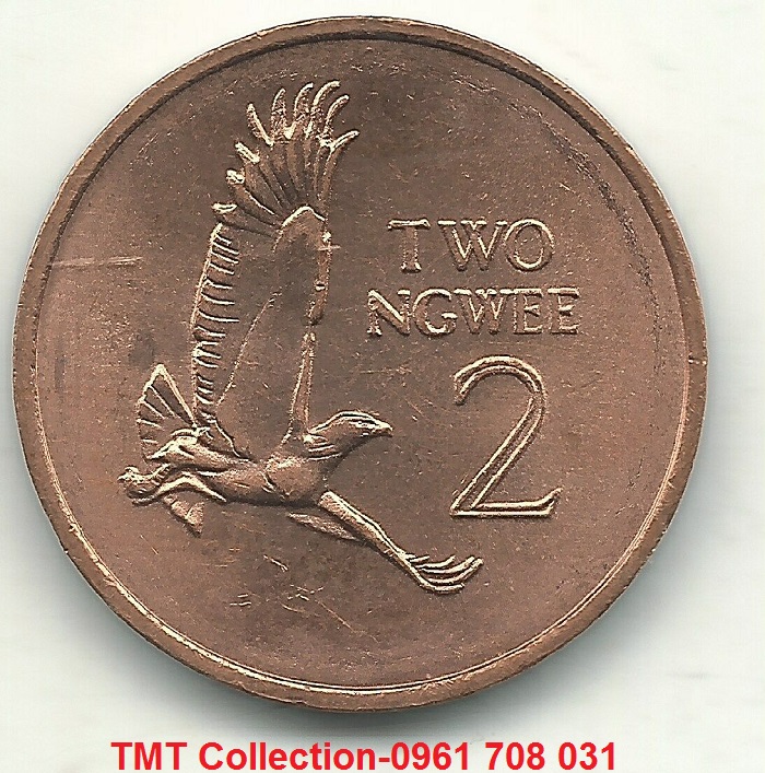 Xu Zambia 2 Ngwee 1982