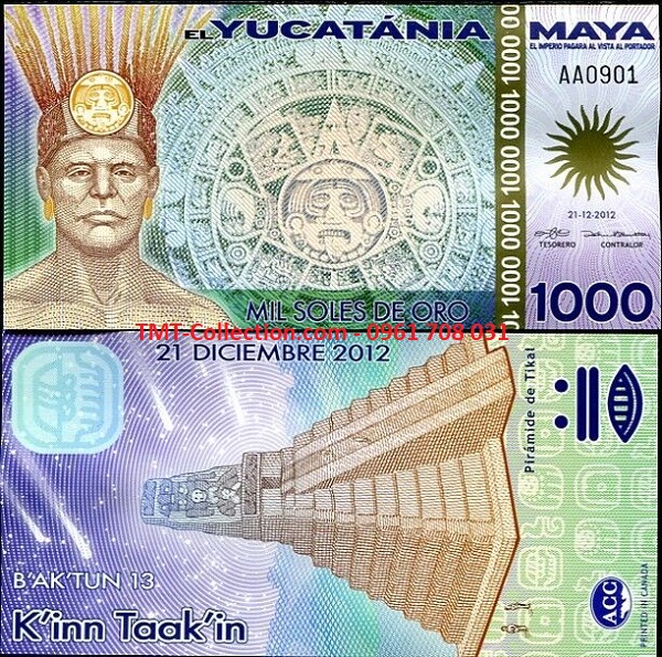 Yucatan 1000 Soles 2012 UNC