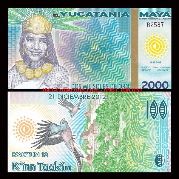 Yucatan 2000 Soles 2012 UNC