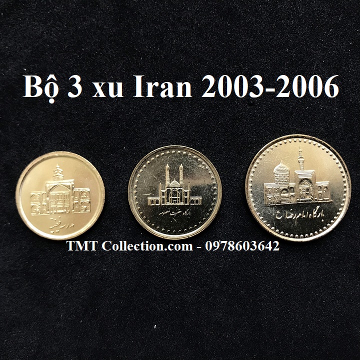 Bộ 3 xu Iran 2003-2006 - TMT Collection.com