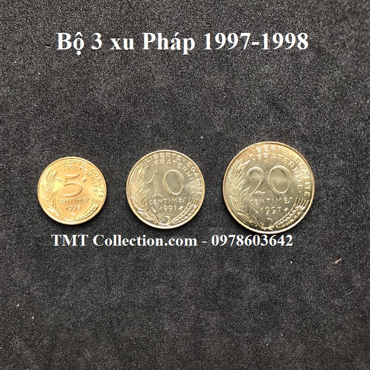 Bộ 3 xu Pháp 1997-1998 - TMT Collection.com