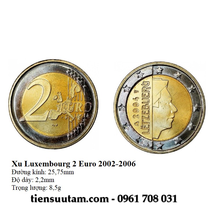Xu Luxembourg 1 euro 2002-2006