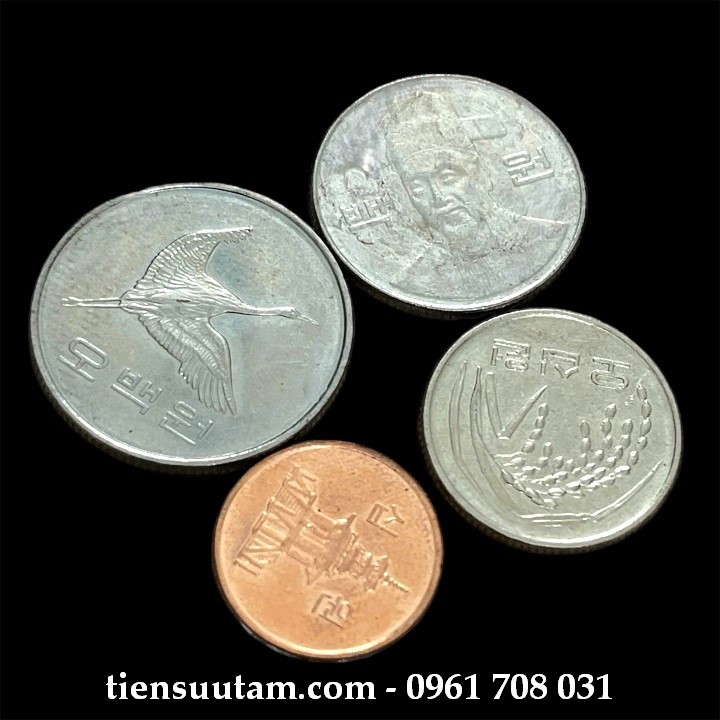 Mặt Sau Bộ 4 Xu Korea - Hàn Quốc
