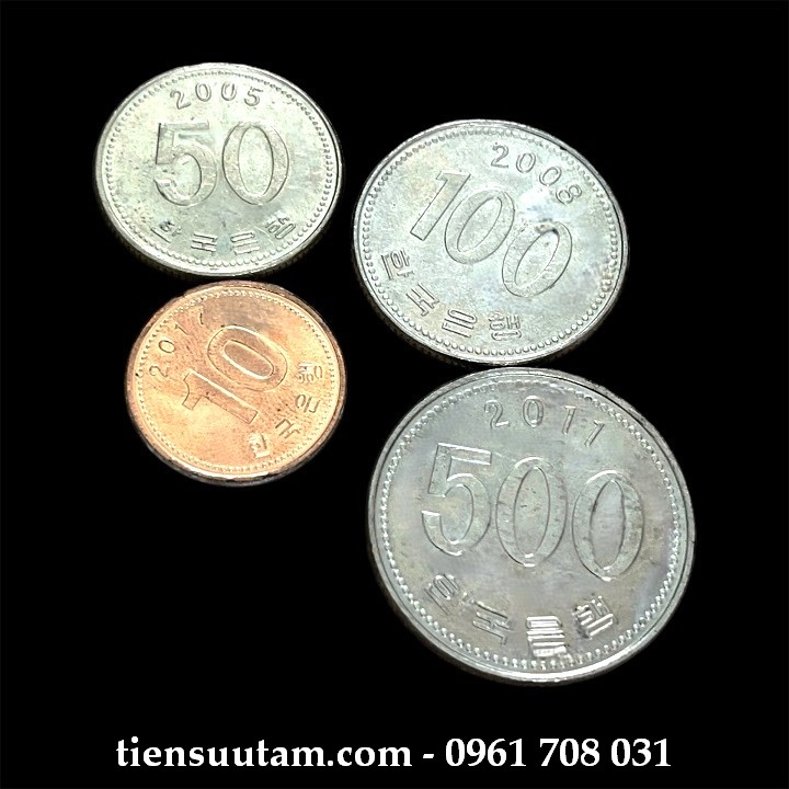 Mặt Trước Bộ 4 Xu Korea - Hàn Quốc