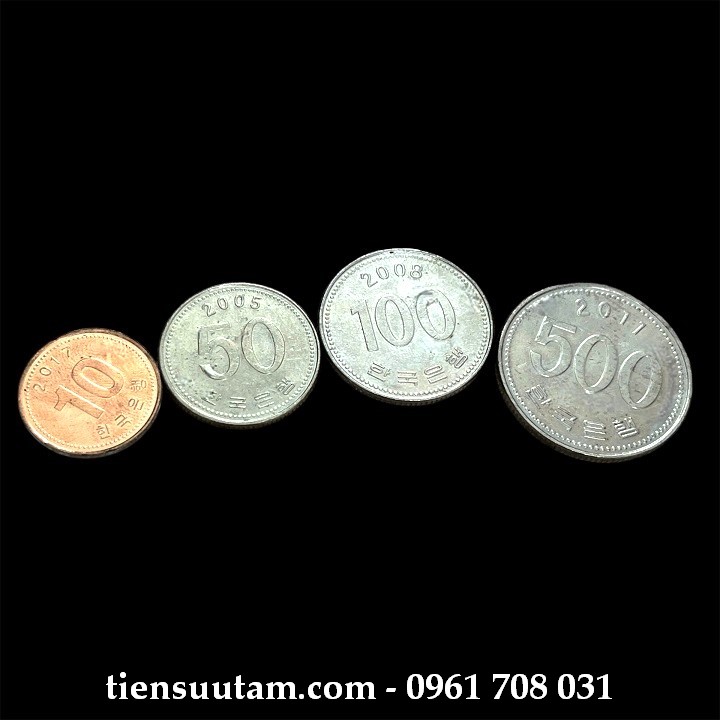 Mặt Trước Bộ 4 Xu Korea - Hàn Quốc