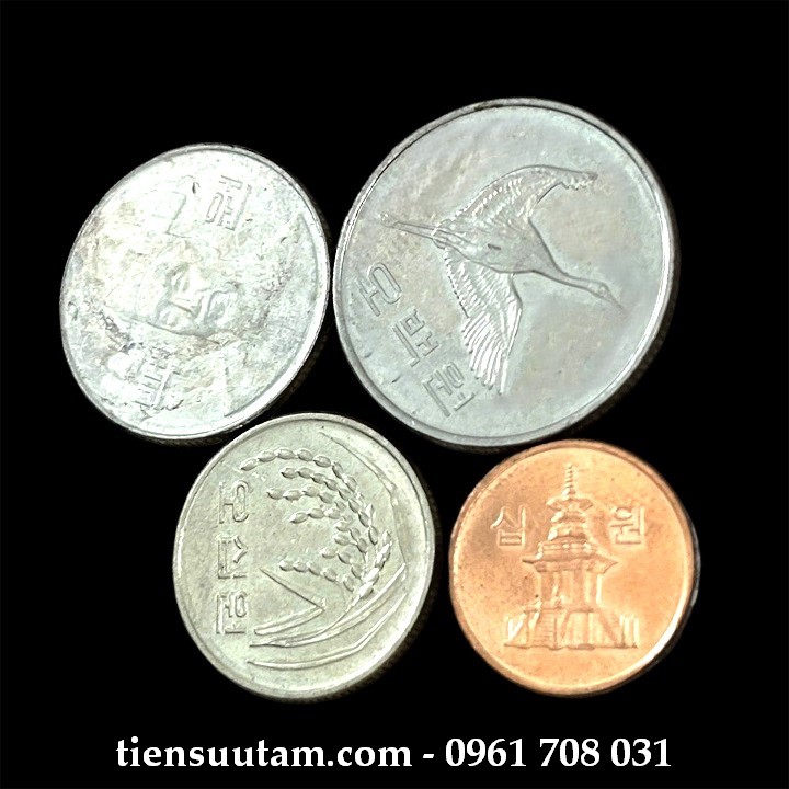 Mặt Sau Bộ 4 Xu Korea - Hàn Quốc